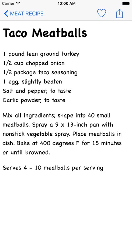 Meat Recipe