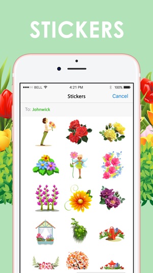 Flowers Blossom Stickers Themes by ChatS