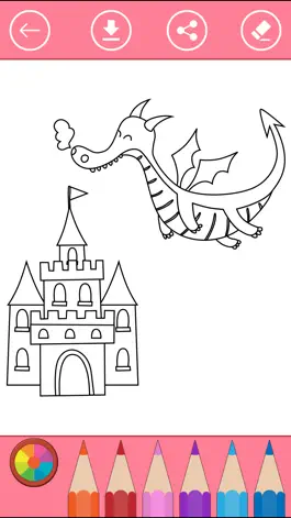 Game screenshot Fairy tale princess coloring pages for girls. apk