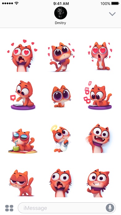 Taffy Cat in Love – Emoji & Stickers screenshot 2