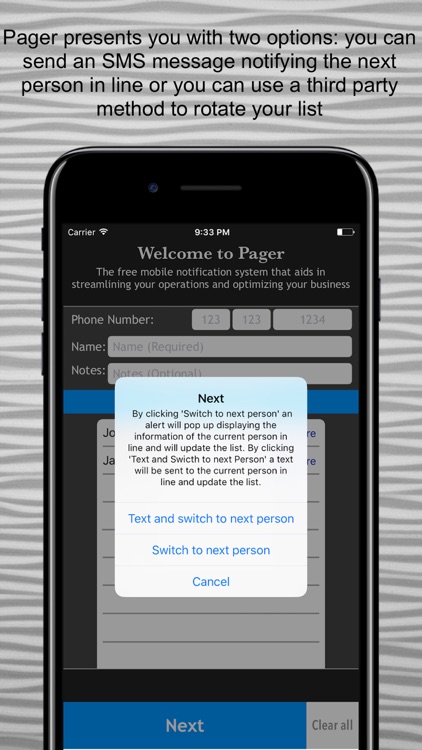 Pager - Notification System