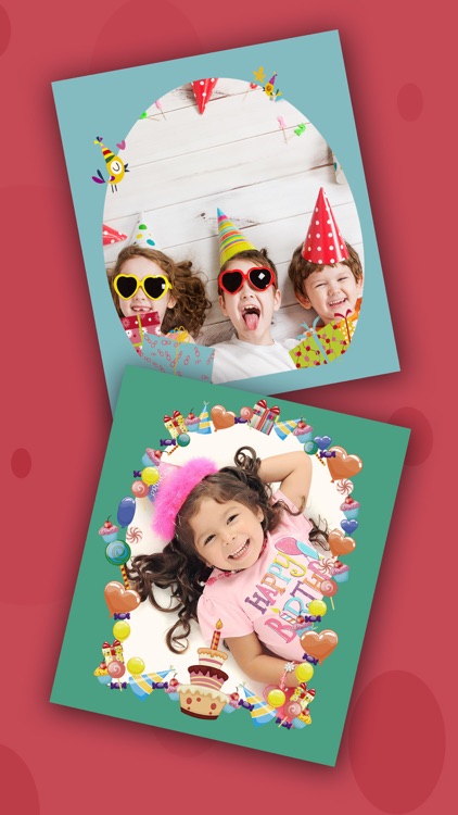 Birthday party photo frames for kids