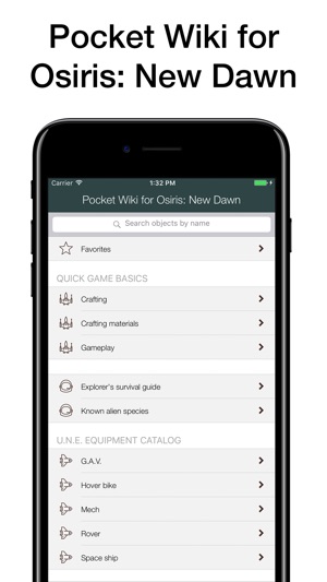 Pocket Wiki for Osiris: New Dawn