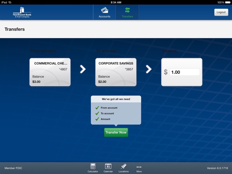 Northwest Mobile Bank for iPad screenshot-3