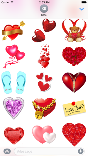 Hearts & Roses to Love Stickers for iMessage(圖3)-速報App