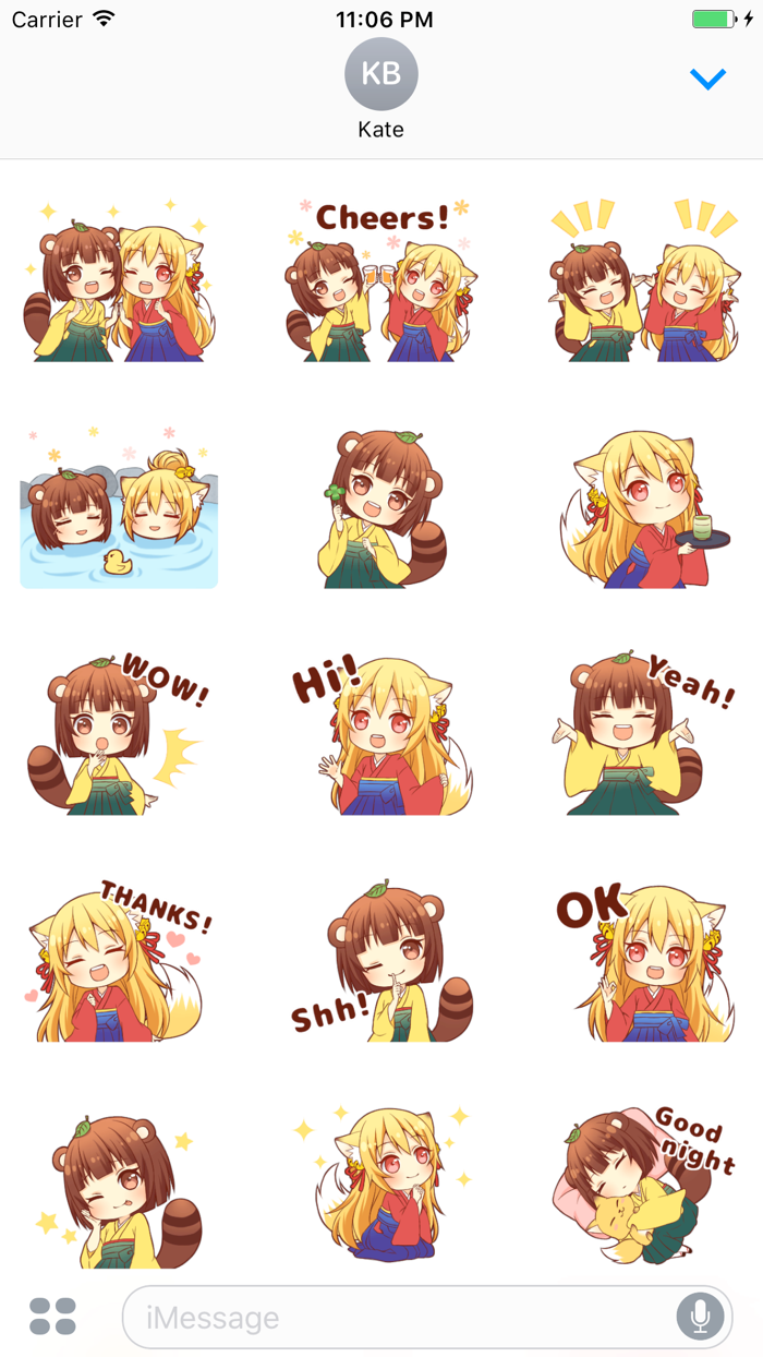 Raccoon And Fox Are Best Friends Stickers