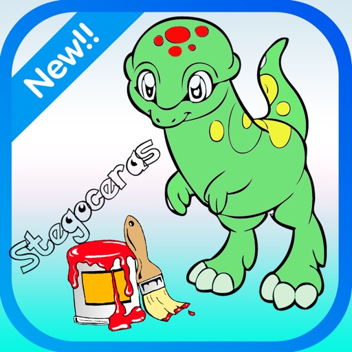 Jurassic Dinosaurs Coloring Pages Game Icon