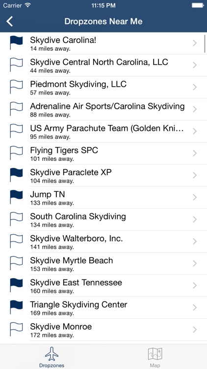 Dropzones - USPA Dropzone Finder