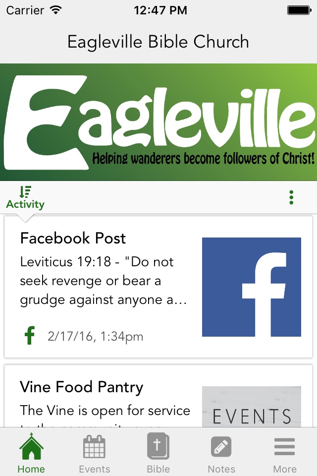 Eagleville Bible Church screenshot 2