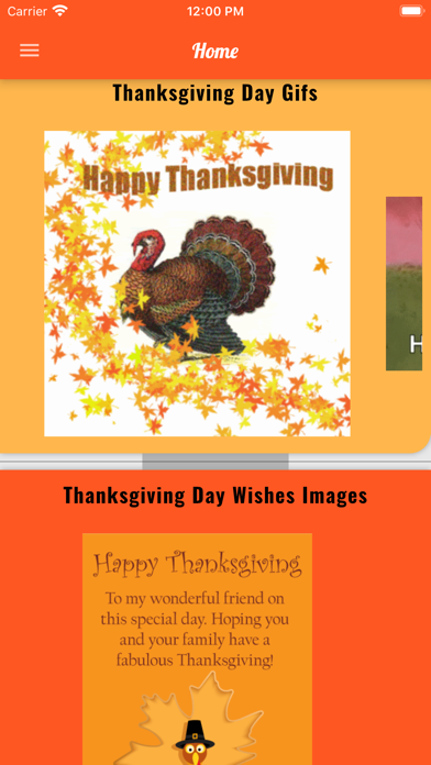 Happy Thanksgiving Day Gif SMS screenshot 2