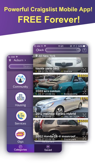 Mobile Pro for Craigslist - 二次取引、ホームケア、仕事のスクリーンショット1 Mobile Pro for Craigslist - 二次取引、ホームケア、仕事のスクリーンショット1