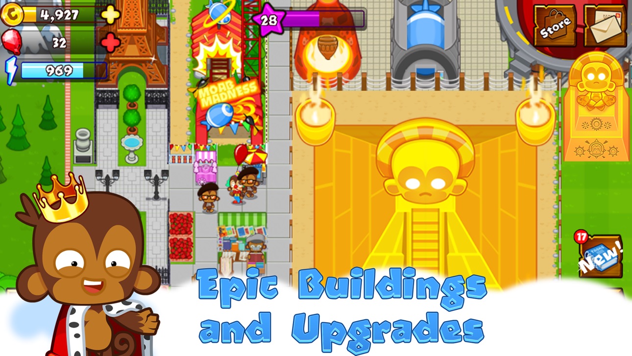Bloons Monkey City iOS Mod IPA screenshot 3 - iOS game interface