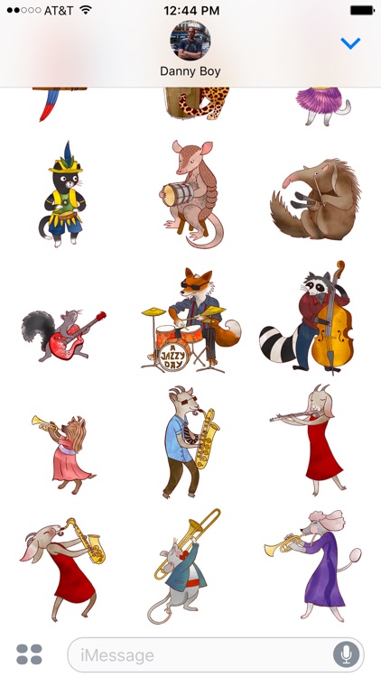 Jazzy Animal Musicians - World Music Stickers screenshot-4