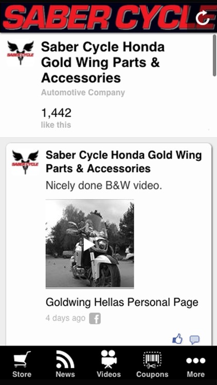 Saber cycle deals goldwing