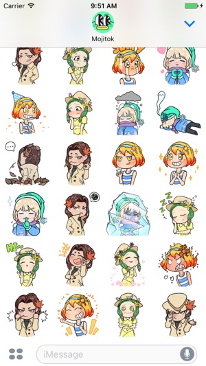 Seasonal Girls Stickers(圖3)-速報App