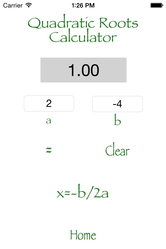 Quadratic Roots Calculator screenshot 3