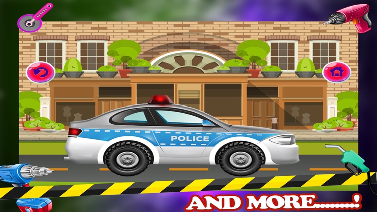 Police Car Repair Mechanic Garage: Service Station screenshot-3