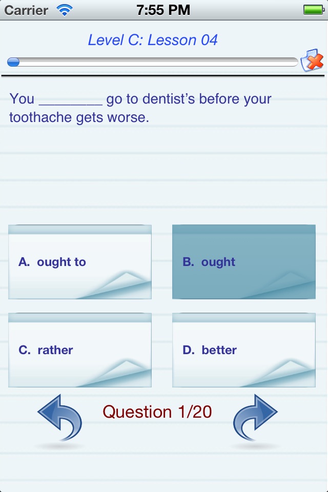 English Test Level (A,B,C) screenshot 3