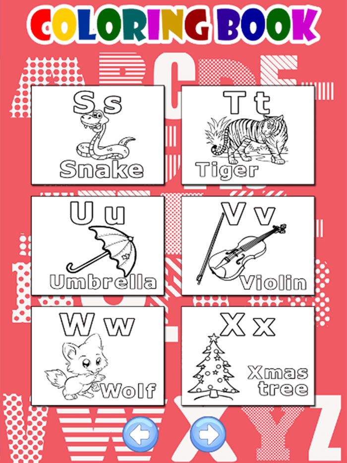 ABC Coloring Games For Kide Toddlers Adult Free