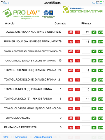 iProLav Inventory screenshot 2
