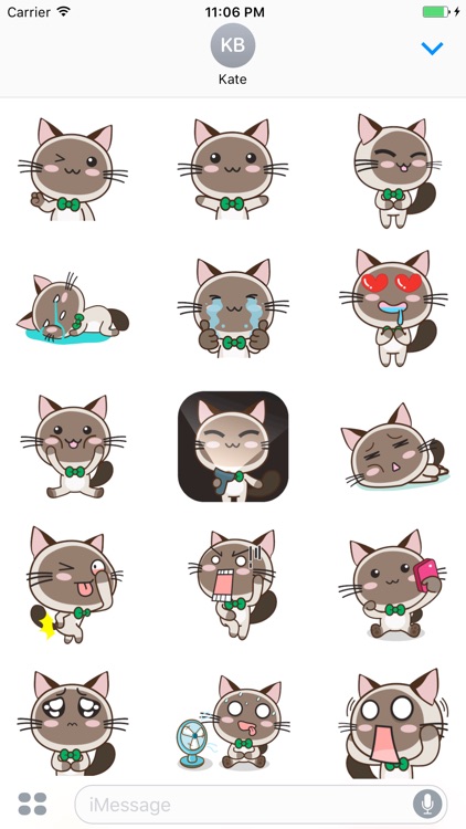 Animated Scarlett The Brown Cat Stickers