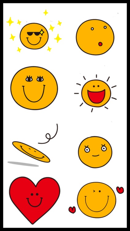 Cute Orange Emoji Stickers