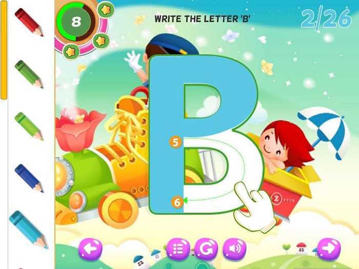 Kindergarten Alphabet Learning Letters Writing ABC