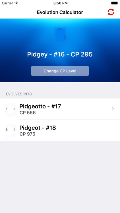 Evolution Calculator - CP & XP - for Pokemon GO!