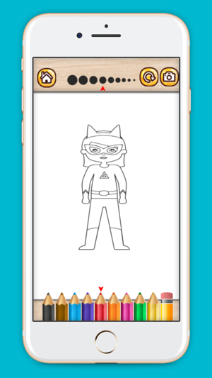 Superhero coloring book painting game for kids(圖5)-速報App