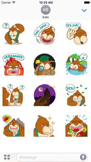 Goola, the funny big gorilla for iMessage Sticker(圖2)-速報App