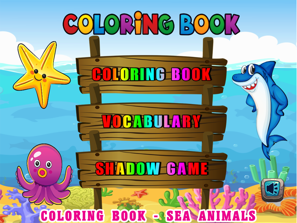 Sea Animals Kids Coloring Pages Vocabulary Games Free Download App For Iphone Steprimo Com