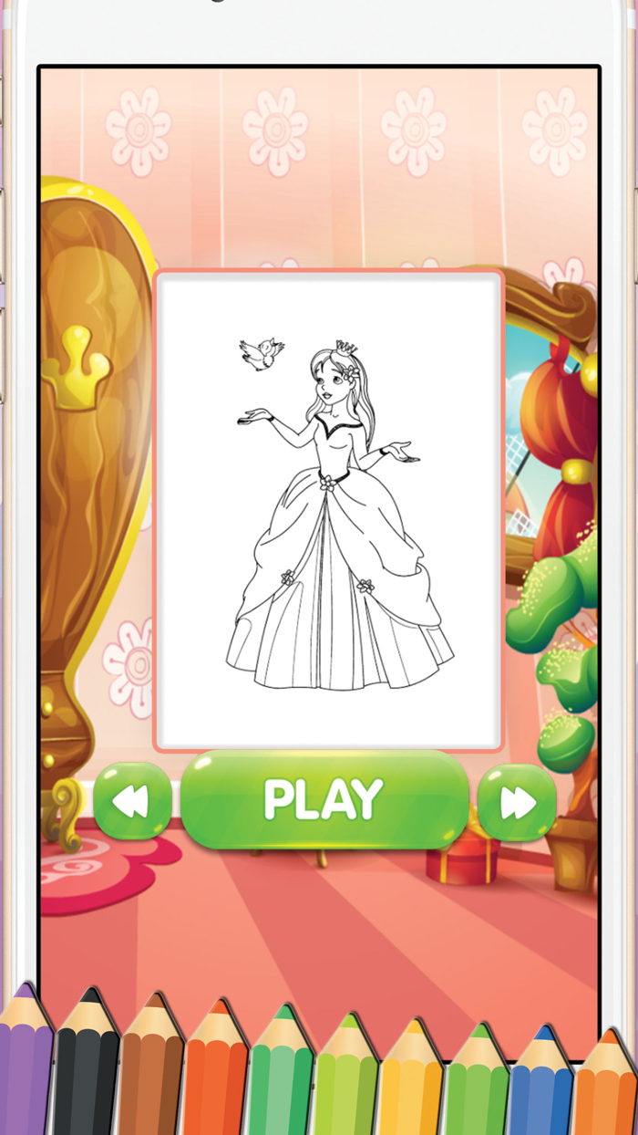 Princess Fairy Tale Coloring Book