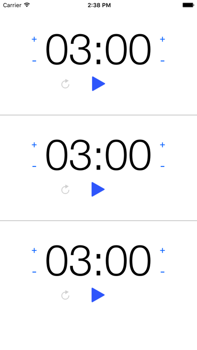 Screenshot of Multi Timer - timer multipla1