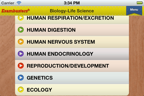 SAT Biology E/M Prep Flashcards Exambusters screenshot 3