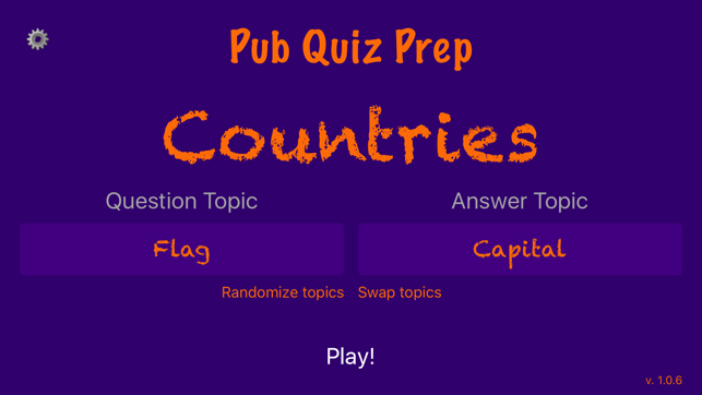 Pub Quiz Prep: Countries