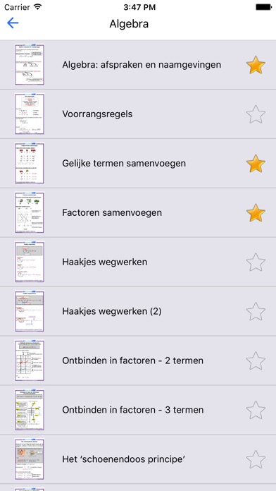 Opzoekboekje wiskunde screenshot 2