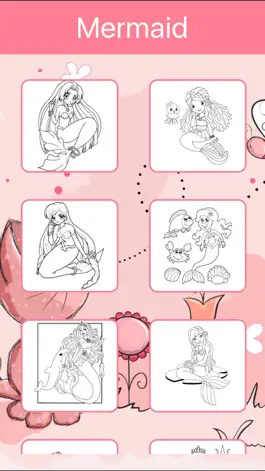 Game screenshot Mermaid Princess Coloring Book: Learn to color hack
