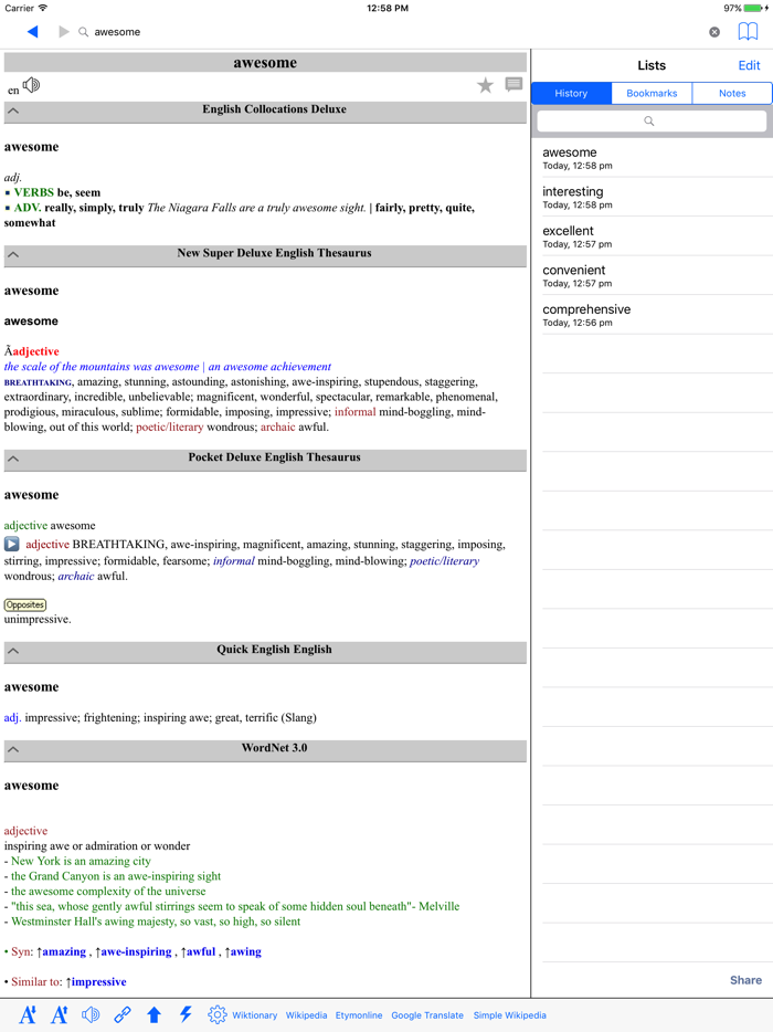 English Collocations Dictionary Deluxe