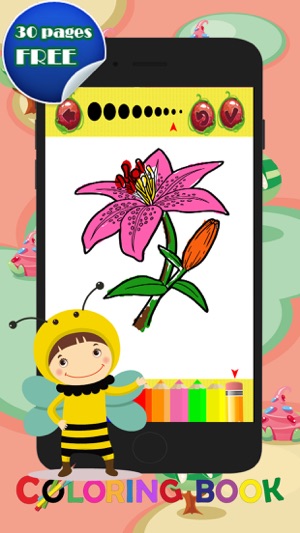 Coloring Pages Flowers : Coloring Marker For Kids(圖2)-速報App