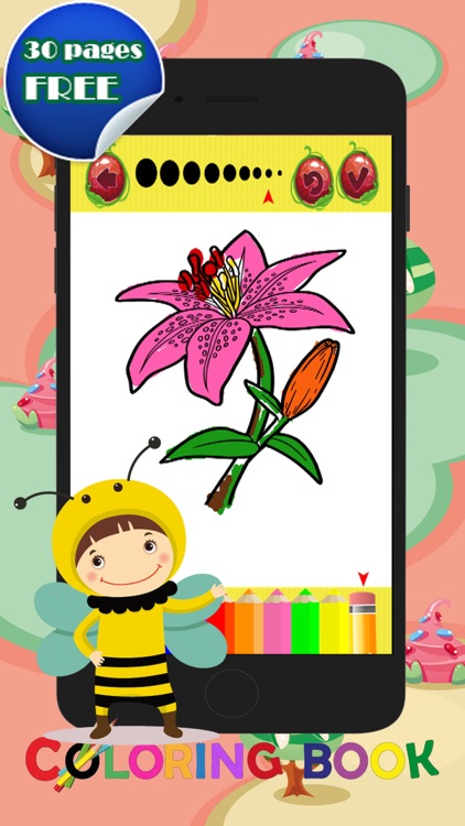 Coloring Pages Flowers : Coloring Marker For Kids