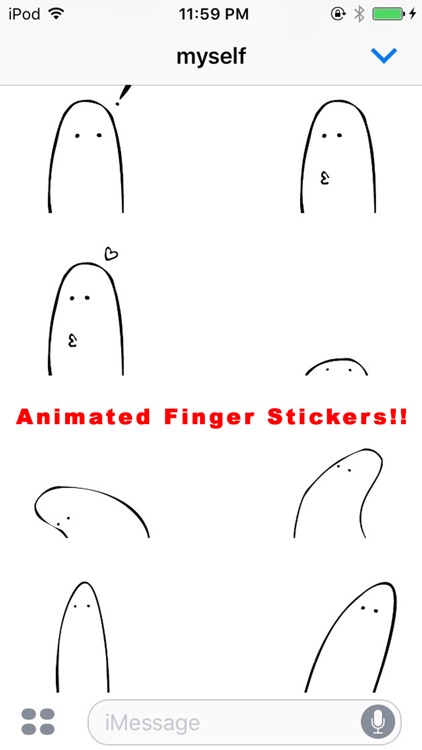 Finger Animated Stickers