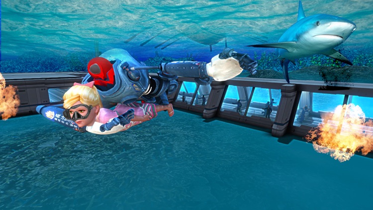 Underwater Futuristic Robot - Army Training School screenshot-3