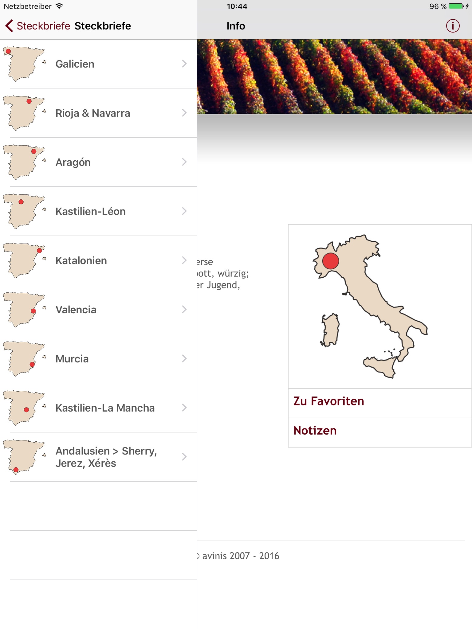 Wine Profiles screenshot 2