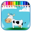 Draw Big Cows Coloring Games For Kids Edition