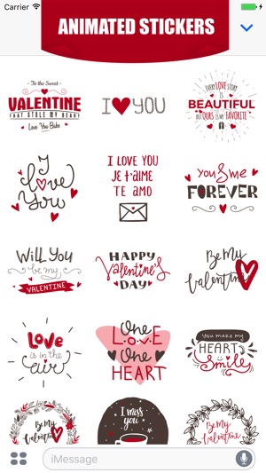 Animated Be My Valentines Stickers for iMessage(圖3)-速報App