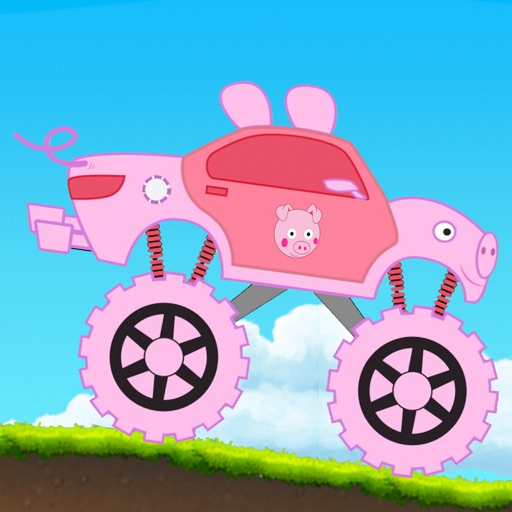 Pig Truck Racing Icon
