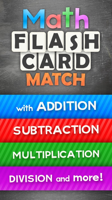 Math Flash Card Matching Games For Kids Math Tutor 1.0 IOS -