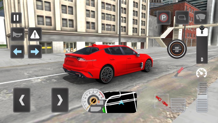 Car Driving School Simulator - Red Small Sedan & Green People Carrier Car  Driving School Parking #3