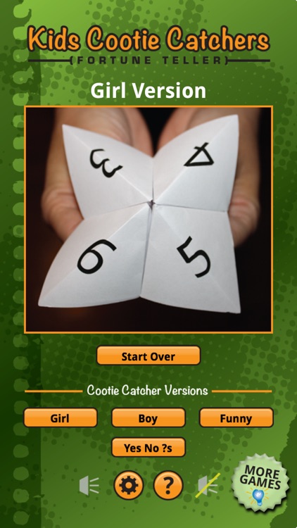 Cootie Catcher Game