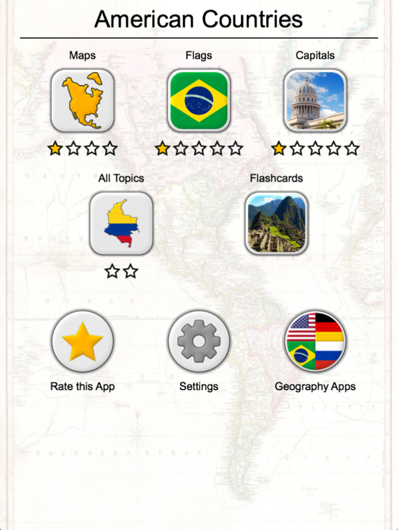 American Countries and Caribbean: Flags, Maps Quiz screenshot 3